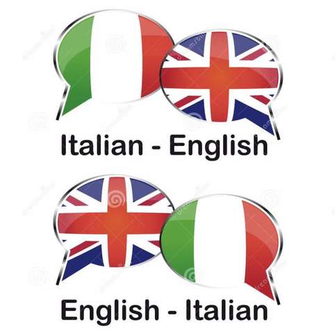 Trascrizione e traduzione in lingua inglese