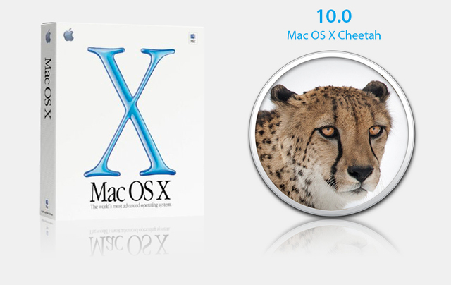 Mac OsX  10.0 Cheetah