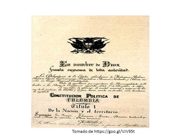 CONSTITUCIÓN DE 1886