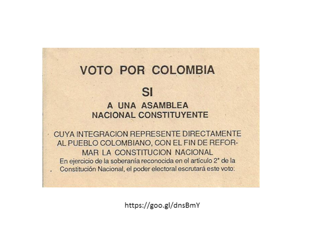 EL MOVIMIENTO CONSTITUYENTE: SEPTIMA PAPELETA
