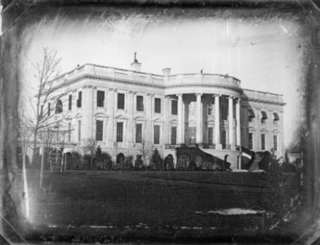 The white house is first used