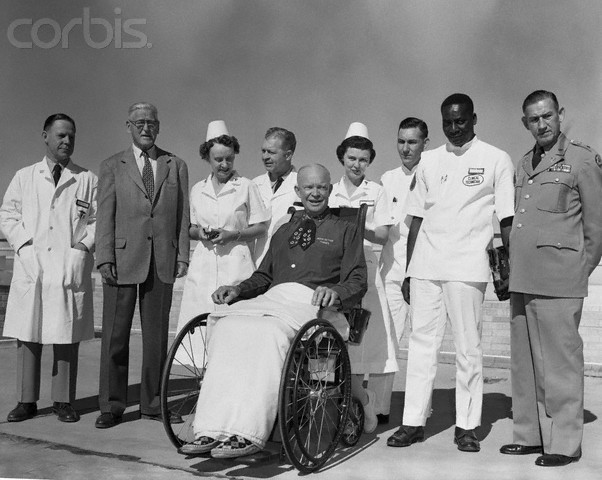 Eisenhower suffers heart attack.