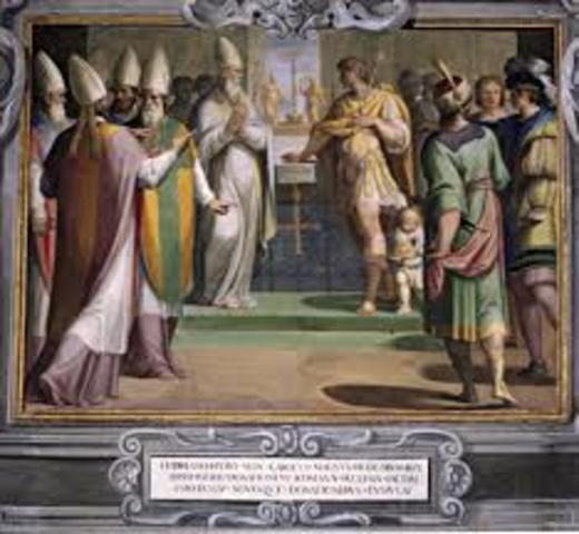 756 Se crea el estado pontificio