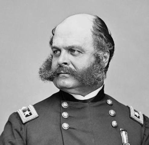 President Lincoln relieves General Ambrose Burnside
