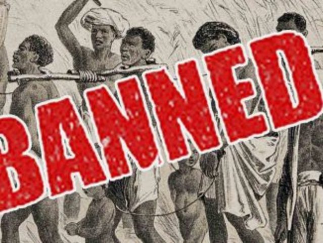 Slave importation Banned