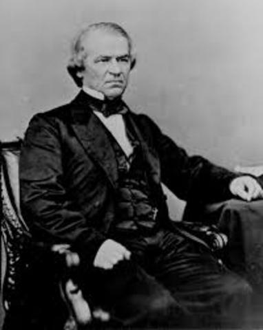 President Andrew Johnson goes on Speaking Tour