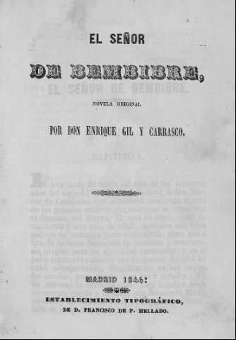 Publicación de El señor de Bembibre