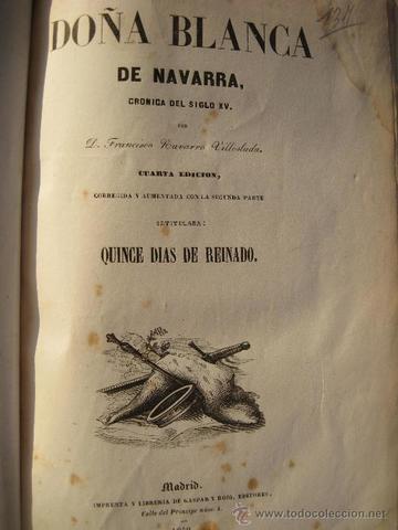 Publicación de Doña Blanca de Navarra