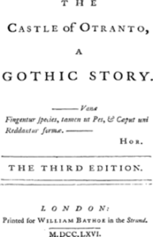 Publicación de El castillo de Otranto