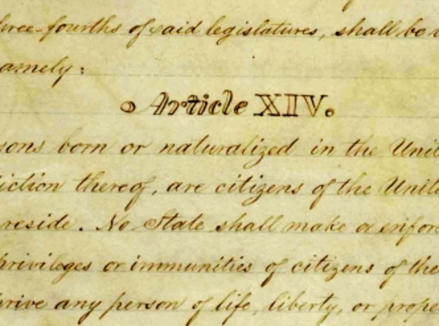 14th amendment was established