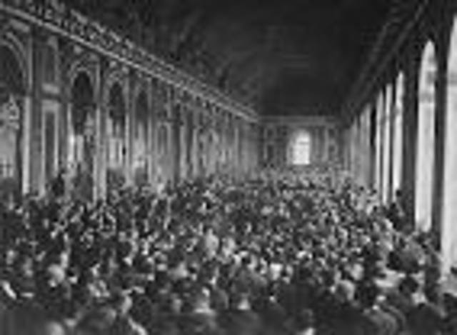 The Treaty of Versailles is signed