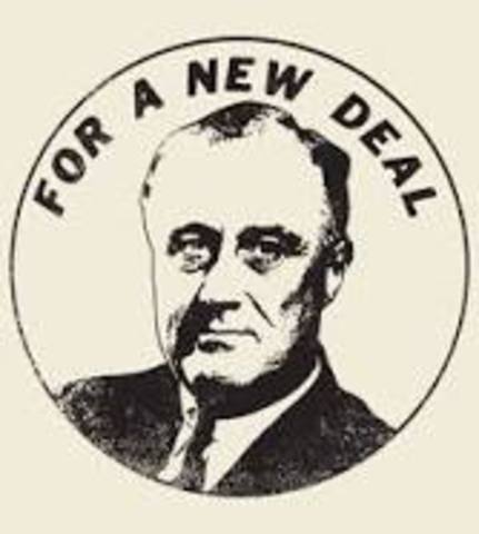 Franklin Delano Roosevelt is elected president and begins bold efforts to initiate his New Deal