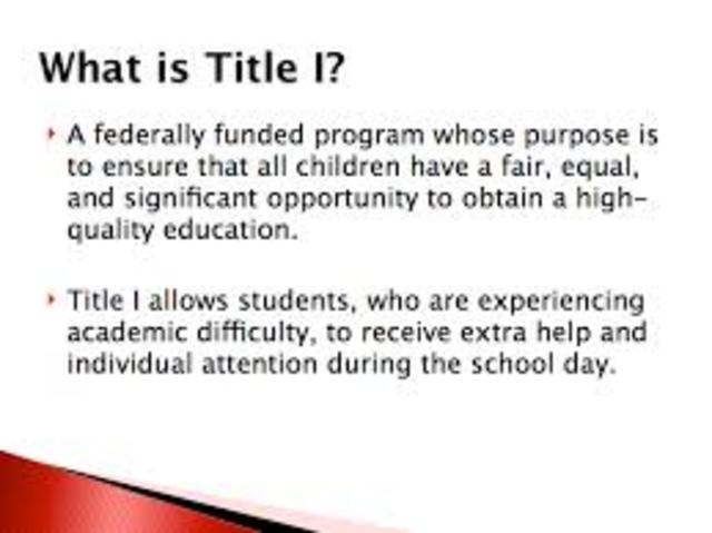 Title I of the Elementary and Secondary Education Act SEC. 1001.02
