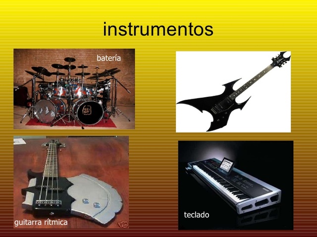 instrumentos del heavy metal