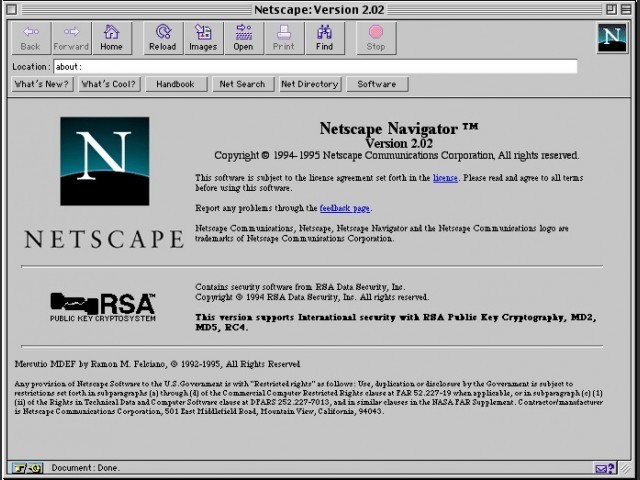 1º browser comercial (NETSCAPE)