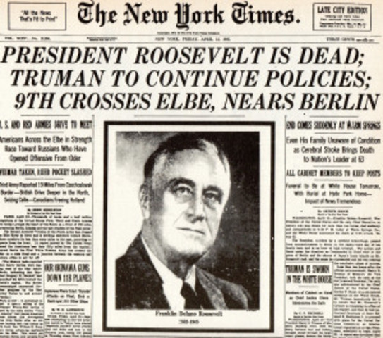 FDR Dies/Truman President