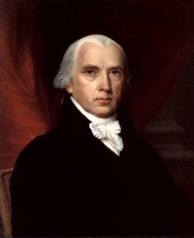 James Madison was elected president