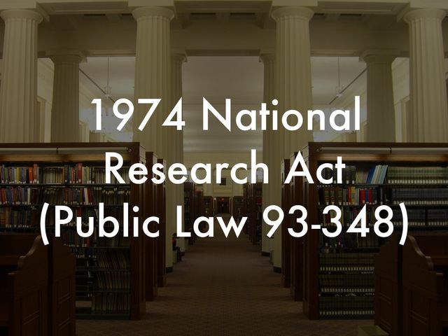 National Research ACT