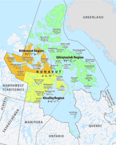 1999 Creation of Nunavut