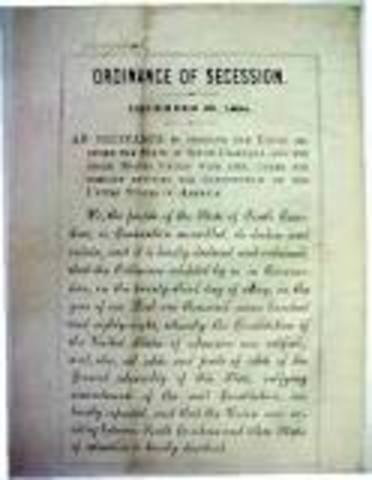 South Carolina secession