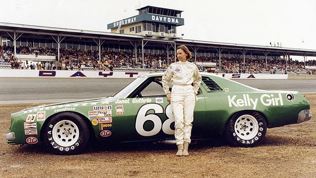 the first woman to complete the track in a nascar race