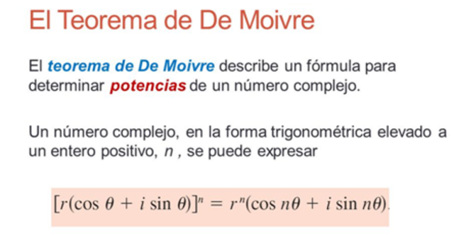 TEOREMA DE MOIVRE