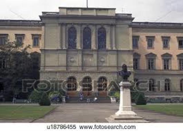 Traslado a Suiza, cátedra en la universidad de Ginebra