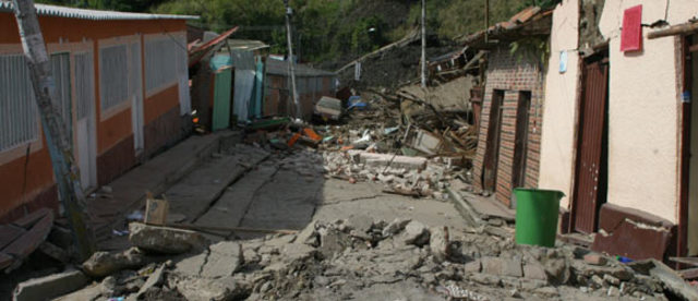 Afectación en casco urbano Gramalote, Norte de Santander.