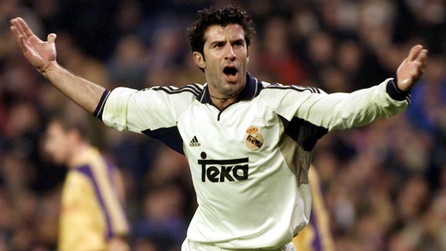 Figo is received as a traitor