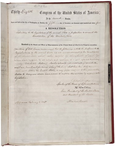 The Thirteenth Amendment