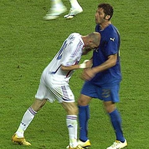 Zidane tipped Materrazzi with a header