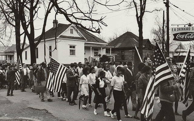 End of the Selma to Montgomery March