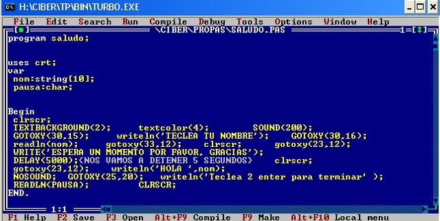 Lenguaje de Programación "PASCAL"
