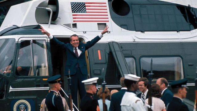 NIXON STEPS DOWN