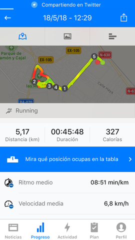 Carrera en las Mercedes