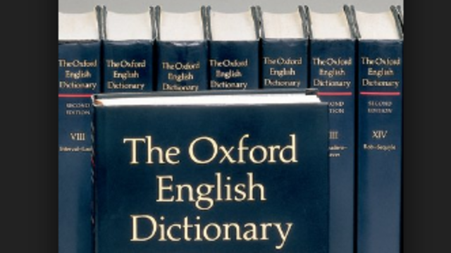 Oxford English Dictionary (OED) it was begun