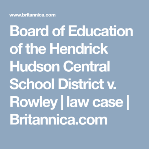 Hendrick Hudson Central School District v. Rowley