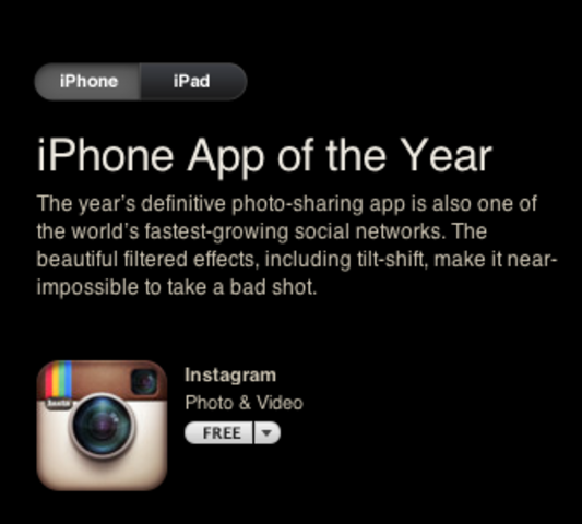 Aplikacija godine na App Store (IOS)
