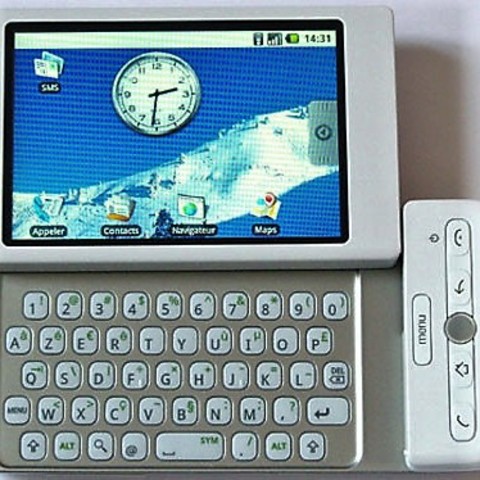 Inicio teléfono móvil inteligente. G1.