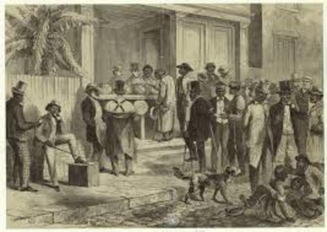 Blacks gain the Right to vote in D.C.