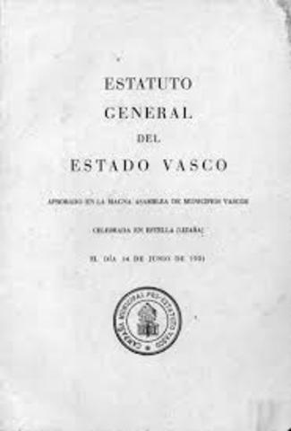 Se aprobó la autonomía en el País Vasco.