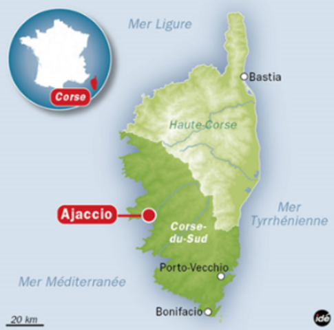 Né à Ajaccio