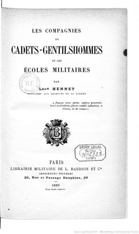 Compagnie de cadets gentilshommes