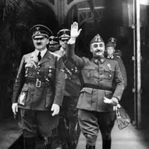 Franco y Hitler se reúnen durante 7 horas.