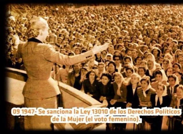 Se promovió la ley de derechos políticos de la mujer