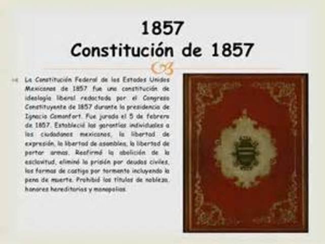 LA CONSTITUCIÓN DE 1857