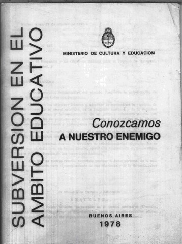 Subversión en el ámbito educativo (Conozcamos a nuestro enemigo)