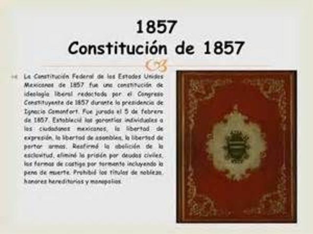 CONSTITUCIÓN POLÍTICA DE 1857