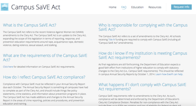 The Campus Sexual Violence Elimination Act