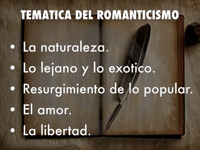 Temática del Romanticismo